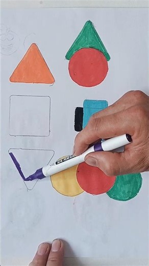 Shape Coloring Page #art #painting #drawing