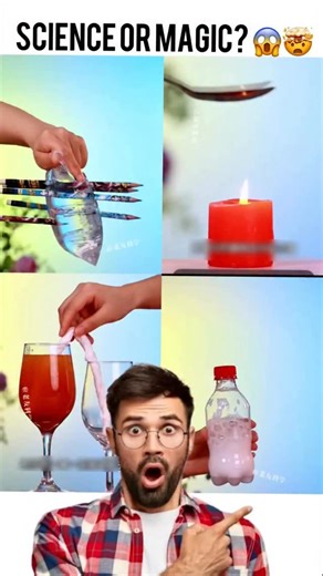 Crazy science expirements on Instagram: "Simple Science Experiments That Look Like Magic😱🤯These Are Not Magic Tricks, It’s Pure Science! 🤯#KidsScience #DIYScience #AmazingScience #EducationalShorts #ScienceShorts"