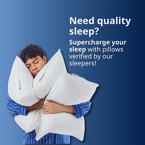 Our pillows: tested by tired heads, loved by happy snoozers. 💤✨Find your perfect match and let the good nights roll.🌙💛#IKEAMYCompleteSleep #IKEAMalaysia | IKEA