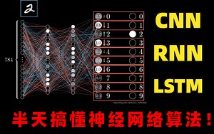 半天搞懂神经网络算法！压箱底的【CNN/RNN/LSTM】算法原理+项目实战教程！（深度学习/计算机视觉/GAN/神经网络模型/图像处理）