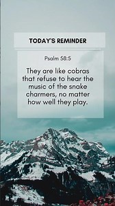 🎶 Deaf to the Voice of Truth | Psalm 58:5