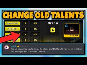 HOW TO CHANGE YOU FIGHTERS TALENTS (Roblox Anime Fighters Simulator)