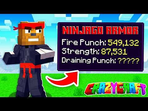 Creating The ULTIMATE Ninjago Weapon In Minecraft Crazy Craft