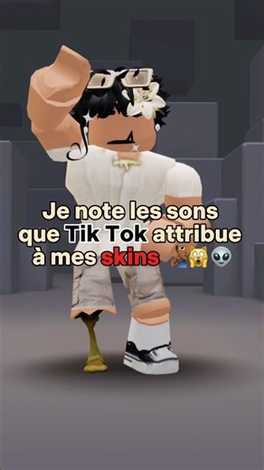 I'm noting the sounds TikTok assigns to my skins 💫🌚// #roblox #fypシ #viral #rblx #humor