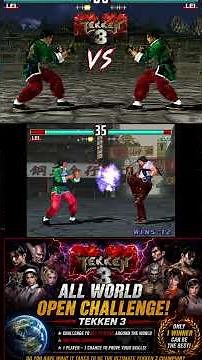 Tekken 3 All World Open Challenge Online Tournament Winning Moments #tekken #oldschool #tekken3