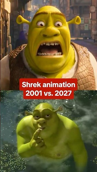 What do you think of the updated Shrek animation style? #shrek5 #shrek #animation #movie #comparison