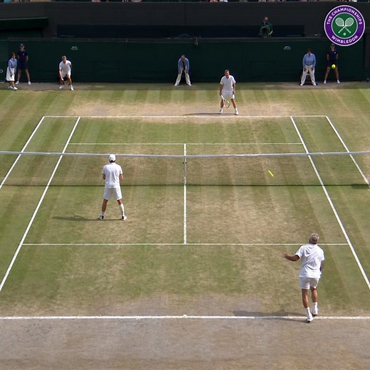 Nick Kyrgios, eat your heart out... 😉 Mansour Bahrami takes the underarm serve ace game to the next level 👏 | Wimbledon