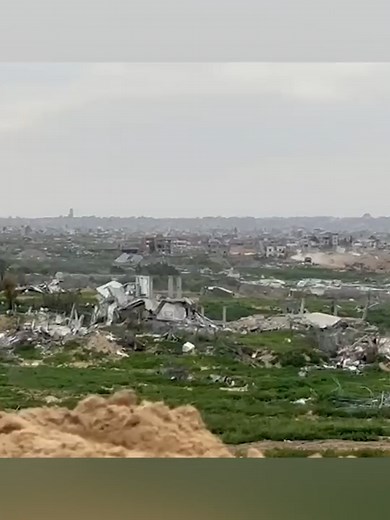 ガザ中央部から見た街の姿 軍同行取材 #tiktokでニュース #毎日新聞