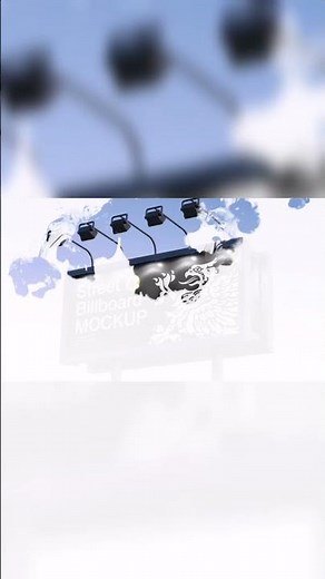 Create Street Billboard Mockup for social media design PSD FREE #mockup
