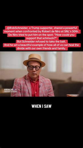 #RobSchneider #RobertDeNiro #SNL50 #PoliticalDialogue #HealingDivides | rob schneider