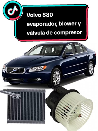 Volvo s80 reemplazamos el evaporador, blower y válvula de compresor.