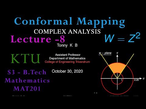 Conformal Mapping | w=z^2 | Lecture-08