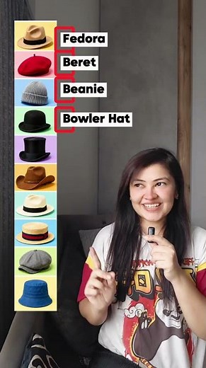 10 Types of Hats You Should Know 🎩 | Fedora, Beret, Beanie & More #LearnEnglish #Vocabulary