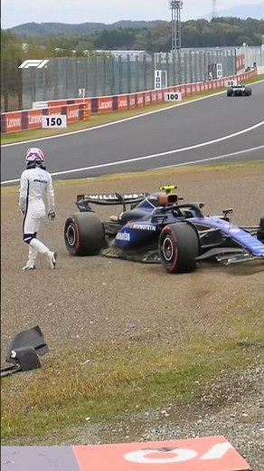 Sargeant crashes during FP1 in Japan 😨