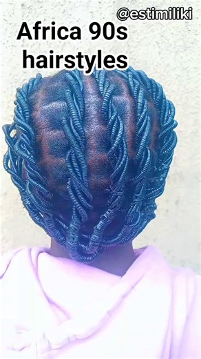 African threading hairstyles in 90s#shortsvideo #shortfeed #youtubeshort #africa#hairstyle