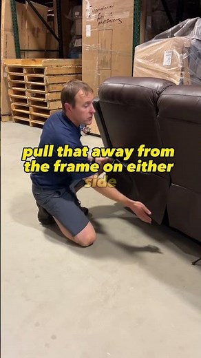 High back recliners cause stress on moving day. Watch how to remove the backs easily! #yxefurniture