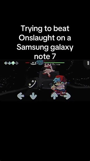 Trying to beat onslaught on a Samsung galaxy note 7 #fnf #fnfmod #fnfmobile