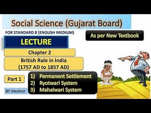 Ch 2 British rule in India (Part 1) (animation) | Std. 8 Social Science | GSEB | English Medium