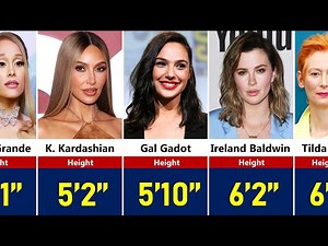 Heights of Hollywood Actresses | Shortest to Tallest