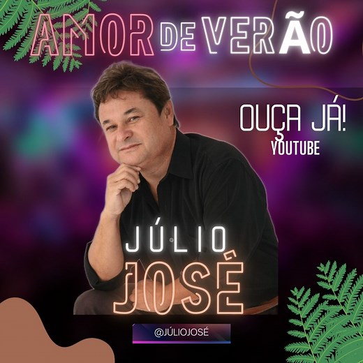 Que tal passar o Carnaval com esse grande hit “Amor De Verão”, ouça ele agora completo em meu canal do YouTube : Juliojosecantor 🎉. https://youtu.be/0HDJgTbP-B4?si=jzmMce8O5cCVODo3 | Júlio José