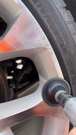 Curb Rash Repair On This 24inch Wheel! 🛞🤝 #wheelrepair #friscotx #rims #dfw #planotx #luxury #curbrashrepair #mobilewheelrepair #wheelrefurbishment #curbrash #colonytx