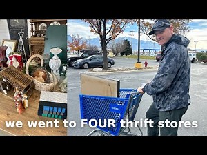 We went to four thrift stores!! Goodwill Mega Thrift Haul - Thrifting High End for Reselling