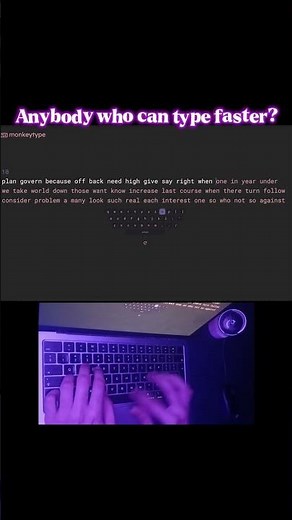 Anybody that can type faster than this? #gaming #typeracer #typing #asmr #satisfying #trend #speed