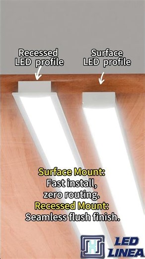 Recessed vs. Surface LED Profiles: Choosing the Right Architectural Integration.