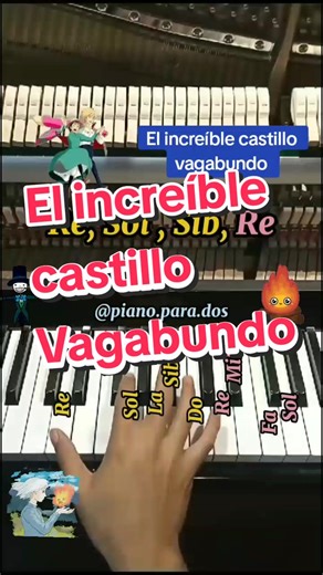 🎹Piano Tutorial | El increíble castillo vagabundo 🎶 #pianomusic #tutorial #music #musica #piano #pianotutorial #aprendeentiktok #fypシ #fyp #hayaomiyazaki #joehisaishi #studioghibli #studio #ghibli #elincreiblecastillovagabundo #howlsmovingcastle