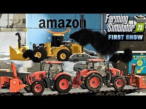 ❄️🚜 FIRST SNOW in Farming Simulator 25! | Starting My Snow Removal Business 💰🔥