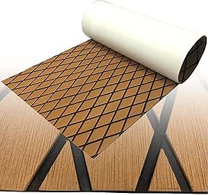 Amazon.com : Boat Flooring Mat EVA Foam Boat Decking Marine Carpet Faux Teak Sea Decking Sheet Non-Slip Self-Adhesive Flooring Material for Pontoon Yacht Surfboard Swim Platform RV Floor 74.8"×27.5" : Sports & Outdoors