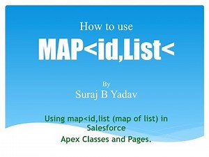 Salesforce Training || Map of List