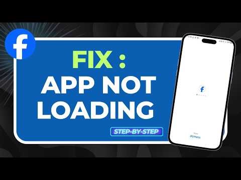How to Fix Facebook App Not Loading 2026 (Stuck on Logo & White Screen Fix!)