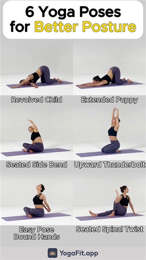 234K views · 1.6K reactions | Better posture  https://yogafit.onelink.me/gbx1/csfxuq7e #yoga #YogaFit #yogaposes #stretch #posture #BetterPosture | YogaFit｜Yoga for Beginners | Facebook