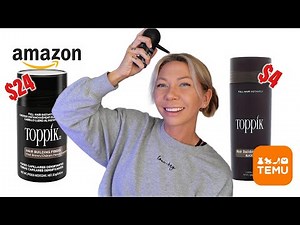toppik hair building fibers | amazon vs. temu