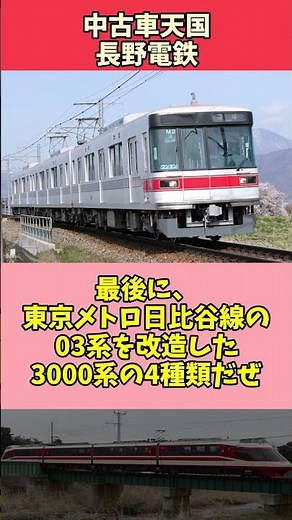 【ゆっくり解説】中古車天国、長野電鉄 #Shorts