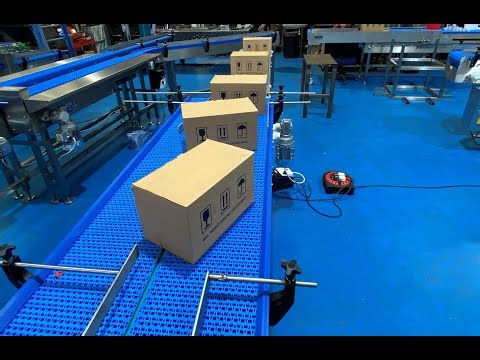 Box Rotator using Conveyors for Product Turner at C Trak Ltd