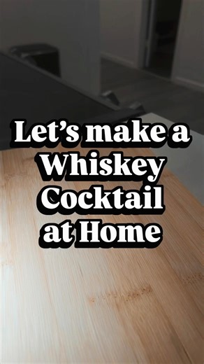 Let’s Make a Simple Whiskey Cocktail at Home 🥃#youtubeshorts #whiskey