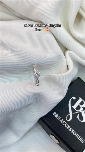 Silver Promise Ring for her ✨💝 With Name Engraved Dm for more info @B&S Accessories @B&S Accessories @B&S Accessories #bnsaccessories #wholesaleandretail #Silver #pokhara #brooch
