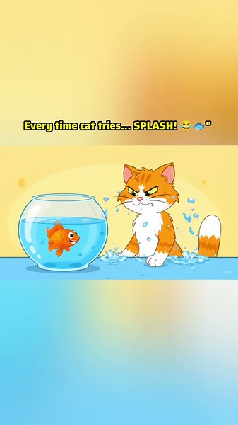 😂 Funny Cat vs Fish Bowl | Hilarious 2D Cartoon Animation 🐱🐟