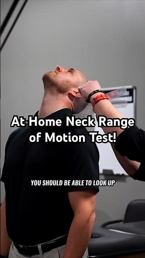 At Home Neck Range of Motion Test! #neckpain