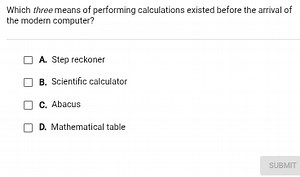 Which three means of performing calculations existed before the... | Filo