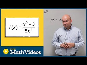 Determine if the rational function is even or odd