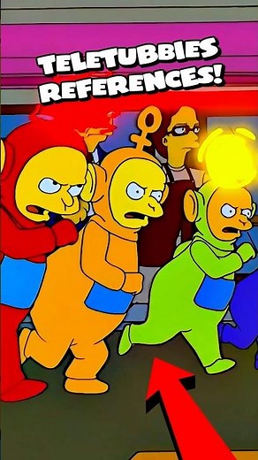 5 Time The Simpsons Referenced The Teletubbies! 🤣 #simpsons #shorts