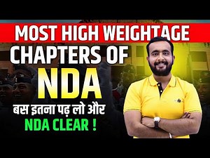 🚀 Bas itna करलो aur NDA clear ✅ 💯 || Most Important Chapters for NDA Maths