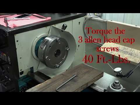 True Bore Alignment System. Initial installation on lathe. 2018