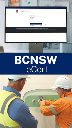 Electricians, gasfitters, medical gasfitters, and medical gas technicians can now start using the eCert portal! 💻 The portal is a modern digital platform for submitting certificates of compliance and inspection - giving you and your customers peace of mind that every job is safe, compliant and trusted. Check out the portal here: https://www.nsw.gov.au/housing-and-construction/compliance-and-regulation/ecert-portal | Building Commission NSW