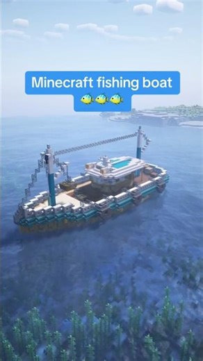 Minecraft boat build ⛵ #minecraft #boat #gaming
