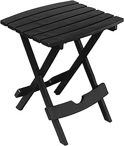 Amazon.com: Adams Manufacturing 8510-02-3700 Quick-Fold Side Table, One Size, Black : Patio, Lawn & Garden