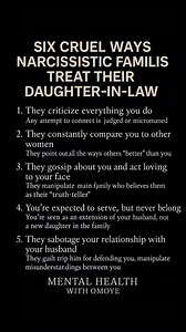 Cruel ways narcissistic families treat their daughter in-law | Mental health with Omoye